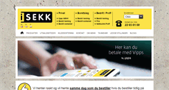 Desktop Screenshot of isekk.no