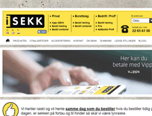 Tablet Screenshot of isekk.no